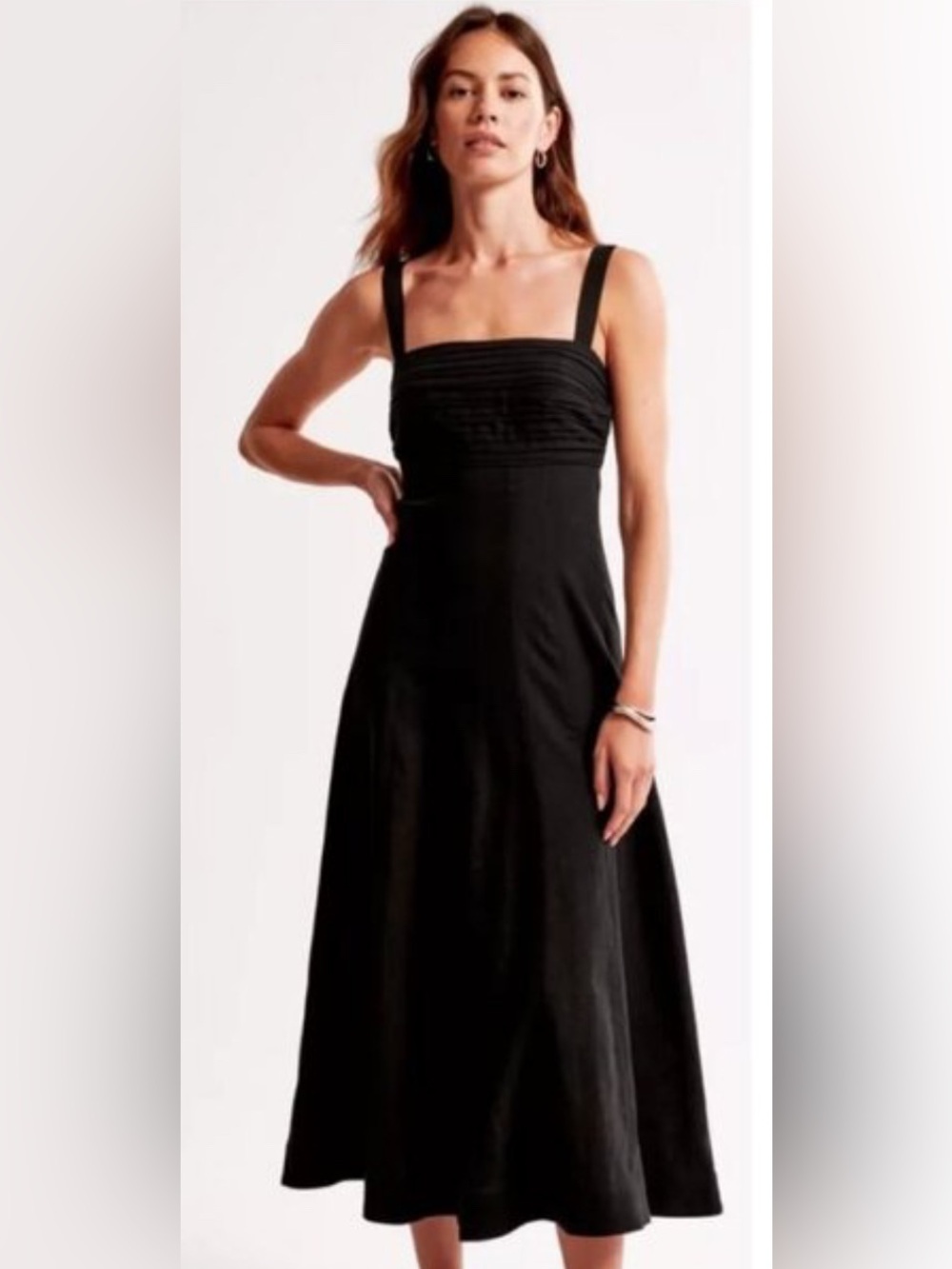 Nwot Abercrombie and fitch linen midi dress